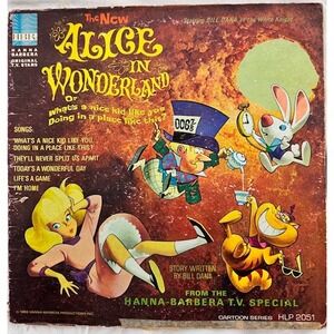 1966 Hanna-Barbera Alice in Wonderland Vinyl Record HLP 2051 Bill Dana HBR LP